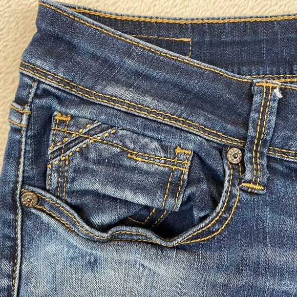 Buckle Black Mens Skinny Fit Jeans 28X32 Medium Wash Distressed Style - Picture 12 of 16